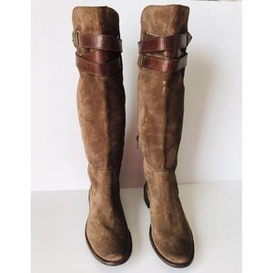 FRYE Boots Shirley Suede Strappy (style 77751)